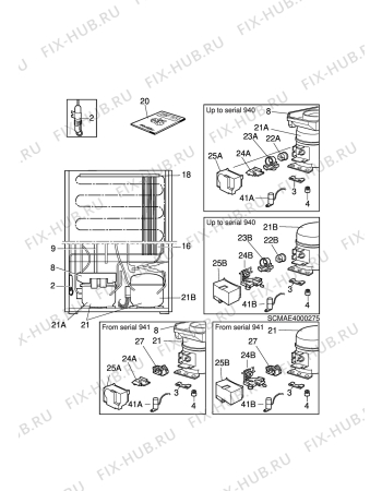 Взрыв-схема холодильника Aeg 2543-4KG - Схема узла C10 Cold, users manual